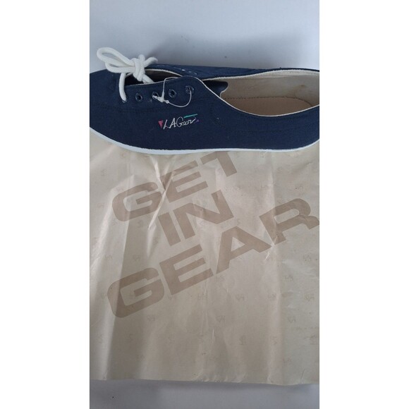 LA Gear womens tennis shoes, 1995, navy blue, new with box, US size 9 - Picture 9 of 9